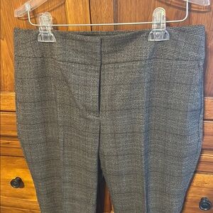 Ann Taylor Gray Plaid ‘Curvy’ Trousers